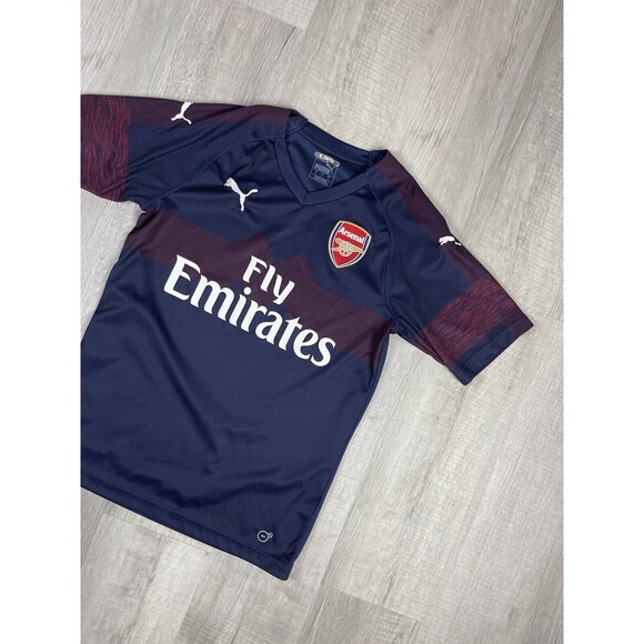 CLASSIC ARSENAL FC 2018-2019 MENS SMALL FOOTBALL AWAY SHIRT PUMA RARE T - Picture 3 of 8
